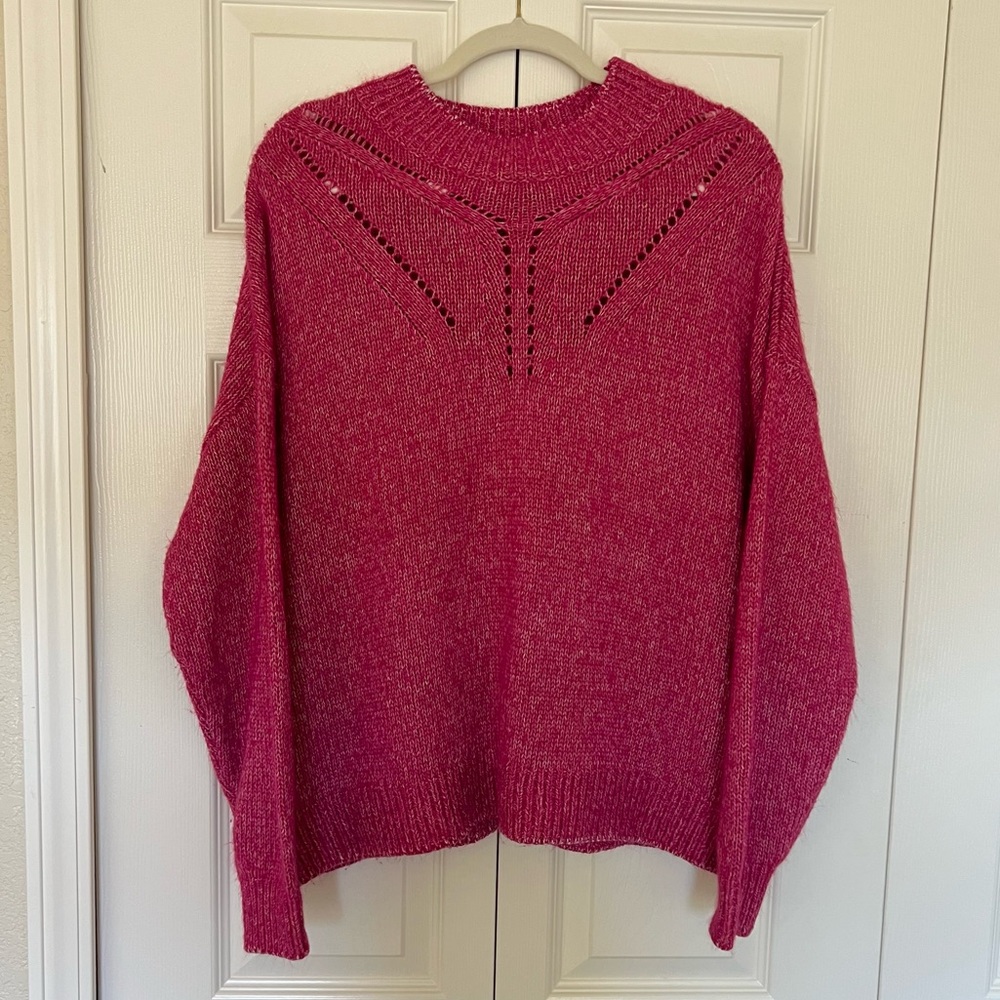 Banana Republic - Fuchsia Knit Sweater - Picture 1 of 7